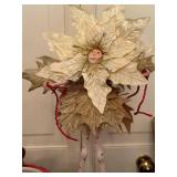 Christmas Decor Lot Poinsettia Elves Ornament Tree Box Mixed Set