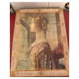 Italian Florentine Ghirlandaio Giovanna Tornabuoni Wall Plaque 17x13