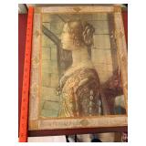Italian Florentine Ghirlandaio Giovanna Tornabuoni Wall Plaque 17x13