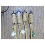 4 Tiki Torches