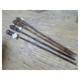 4 Tiki Torches