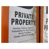 4 "Posted Private Property" Signs