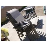 7 Stackable Patio Chairs