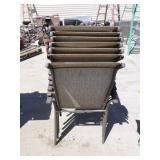7 Stackable Patio Chairs