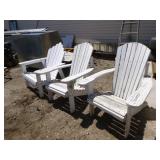 3 Adirondack Patio Chairs