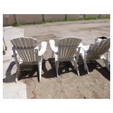 3 Adirondack Patio Chairs