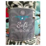 Green Soft Throw Blanker (50"x 60