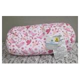 Cowgirl Print Pillow with beads inside, Ladies Slippers S(5-6). "Bugables"  Citronella Wristbands, Kids SPF50 Sunscreen, 12" Tall Ceramic Vase, Dukes of Hazard DVD -used