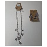 Necklace and Earrings.  Earring is a Ear Crawler pierced earring.