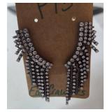 Necklace and Earrings.  Earring is a Ear Crawler pierced earring.