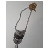 Necklace and Earrings.  Shades of silver and gray.