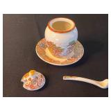 Nasco Mountain Wood-Land Tea Set - Cups, Saucers, Creamer, Sugar & Butter Dish