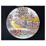 Nasco Mountain & English Cottage Japan Transferware Plates - Assorted Sizes, Two Patterns