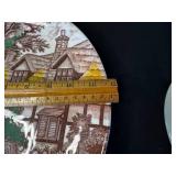 Nasco Mountain & English Cottage Japan Transferware Plates - Assorted Sizes, Two Patterns