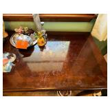 Antique Mahogany Console Table with Drawer Contents only - Assorted Vases, Porcelain & Glassware NOT included