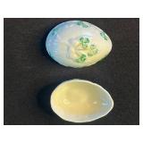 Belleek Ireland Porcelain Vases with Shamrock Motif - Set of 4