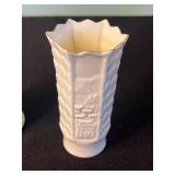 Belleek Ireland Porcelain Vases with Shamrock Motif - Set of 4