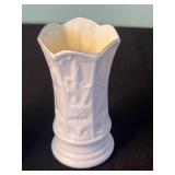 Belleek Ireland Porcelain Vases with Shamrock Motif - Set of 4