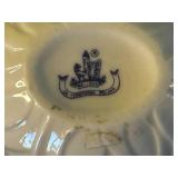 Belleek Ireland Porcelain Harp & Tall Vase with Shamrock Motifs
