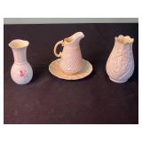 Belleek Ireland Porcelain Vases & Donegal Vase