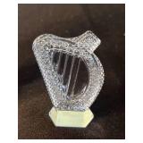 Waterford Crystal Cut Glass Cross Figurines - Diamond Pattern Clear Crystal Decor