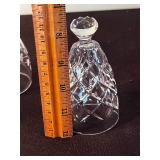 Lead Crystal Designs Inc Bell, Pear, Covered Dish & Knife Holders - Designs of Ireland, Hand Crafted in Poland