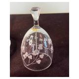 Lead Crystal Designs Inc Bell, Pear, Covered Dish & Knife Holders - Designs of Ireland, Hand Crafted in Poland