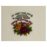 Royal Albert Old Country Roses Dessert Plates - Floral Border with Gold Trim