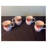 Royal Albert Old Country Roses Bone China Teacups & Plate - England 1962