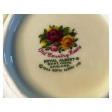 Royal Albert Old Country Roses Bone China Teacups & Plate - England 1962