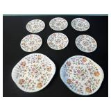Minton Haddon Hall Bone China Plates Made in England - Floral Pattern (Assorted)