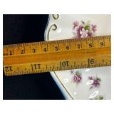 Royal Albert Dinner Plates - Purple Floral Border with Gold Trim (5-Piece Set)