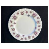 Royal Albert Dinner Plates - Purple Floral Border with Gold Trim (5-Piece Set)