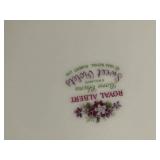 Royal Albert Dinner Plates - Purple Floral Border with Gold Trim (5-Piece Set)