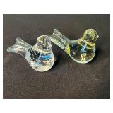 Assorted Glass Swan Figurines & Floral Vase (Lot of 6)
