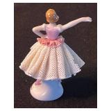 The San Francisco Music Box Company Ballet Dancer Figurine - Pink Net Dress