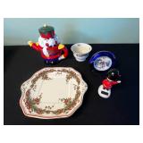 Nutcracker Soldier Figurine with Spode Royal Holly Holiday Plate & More!