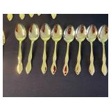 CustomCraft Stainless Gold-Tone Flatware Set - Assorted Dining Pieces