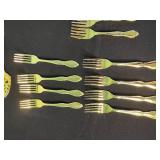 CustomCraft Stainless Gold-Tone Flatware Set - Assorted Dining Pieces