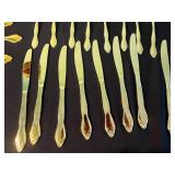 CustomCraft Stainless Gold-Tone Flatware Set - Assorted Dining Pieces