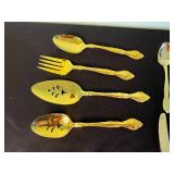 CustomCraft Stainless Gold-Tone Flatware Set - Assorted Dining Pieces
