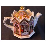 Sadler Hand-Painted English Porcelain Teapot with Portrait Panels and Crown Lid, Pristine Tea Pot & More!