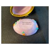 Assorted Easter Decor: Plush Bunny Bags, Decorative Eggs & Churchill Ceramics & Aynsley Creamer
