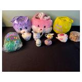 Assorted Easter Decor: Plush Bunny Bags, Decorative Eggs & Churchill Ceramics & Aynsley Creamer