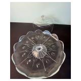 Glass Cake Stand with Dome Lid - La Patisserie Cookie Press Set & Tortilla Pan Set - Assorted w Doilies