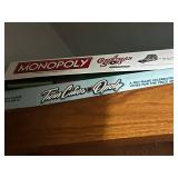 Hall Closet Contents w Monopoly, Clue, Dino-OPOLY & London Fog Mixed Board Game, L/XL Coats