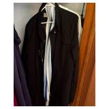 Hall Closet Contents w Monopoly, Clue, Dino-OPOLY & London Fog Mixed Board Game, L/XL Coats
