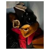 Hall Closet Contents w Monopoly, Clue, Dino-OPOLY & London Fog Mixed Board Game, L/XL Coats