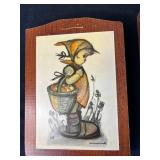 M. J. Hummel Porcelain Tea Set - Stormy Weather Teapot, 3 Plaques & Figurine by Goebel