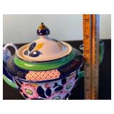Collection of Tea Pots - All Sizes Inc Franklin Mint Venice Fine Porcelain Teapot - 1985 Edition